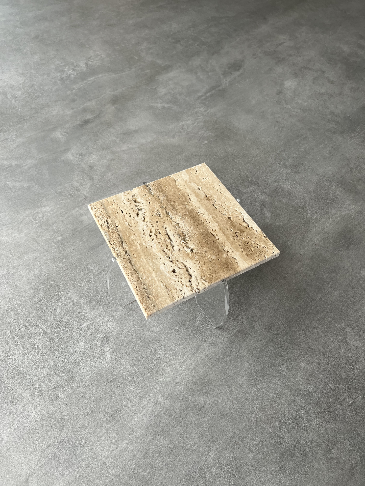 Square Travertine Stand