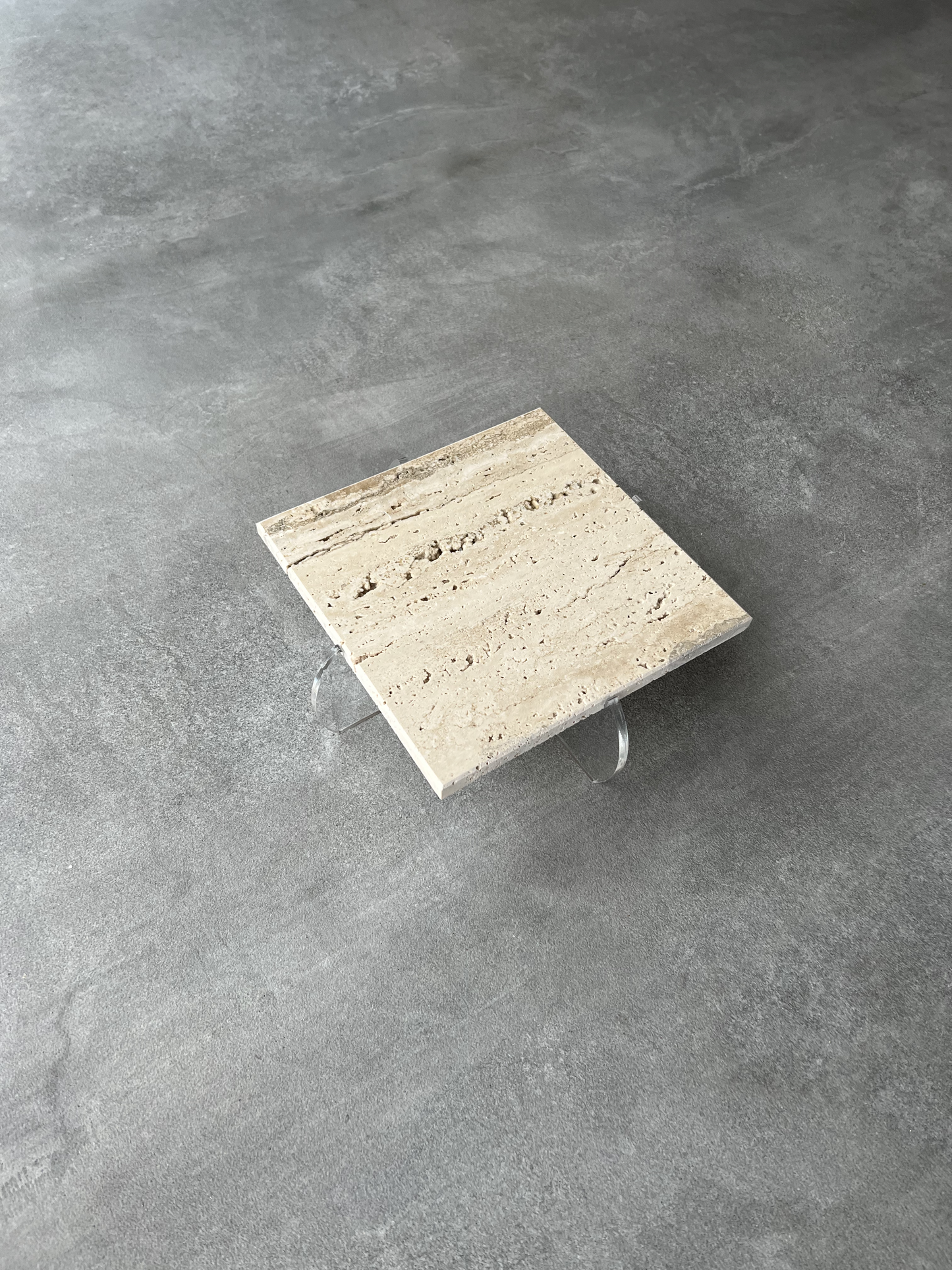 Square Travertine Stand