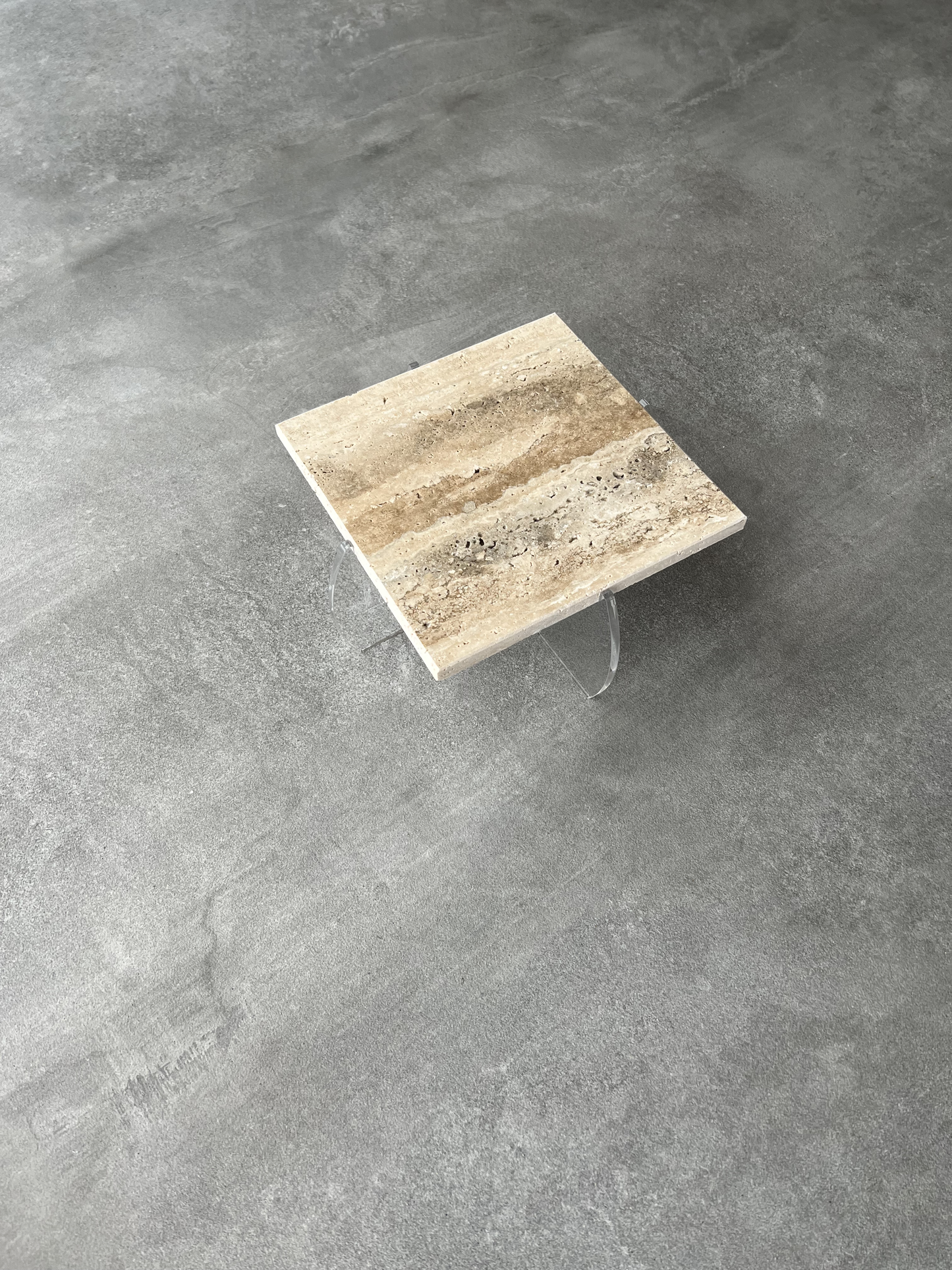 Square Travertine Stand