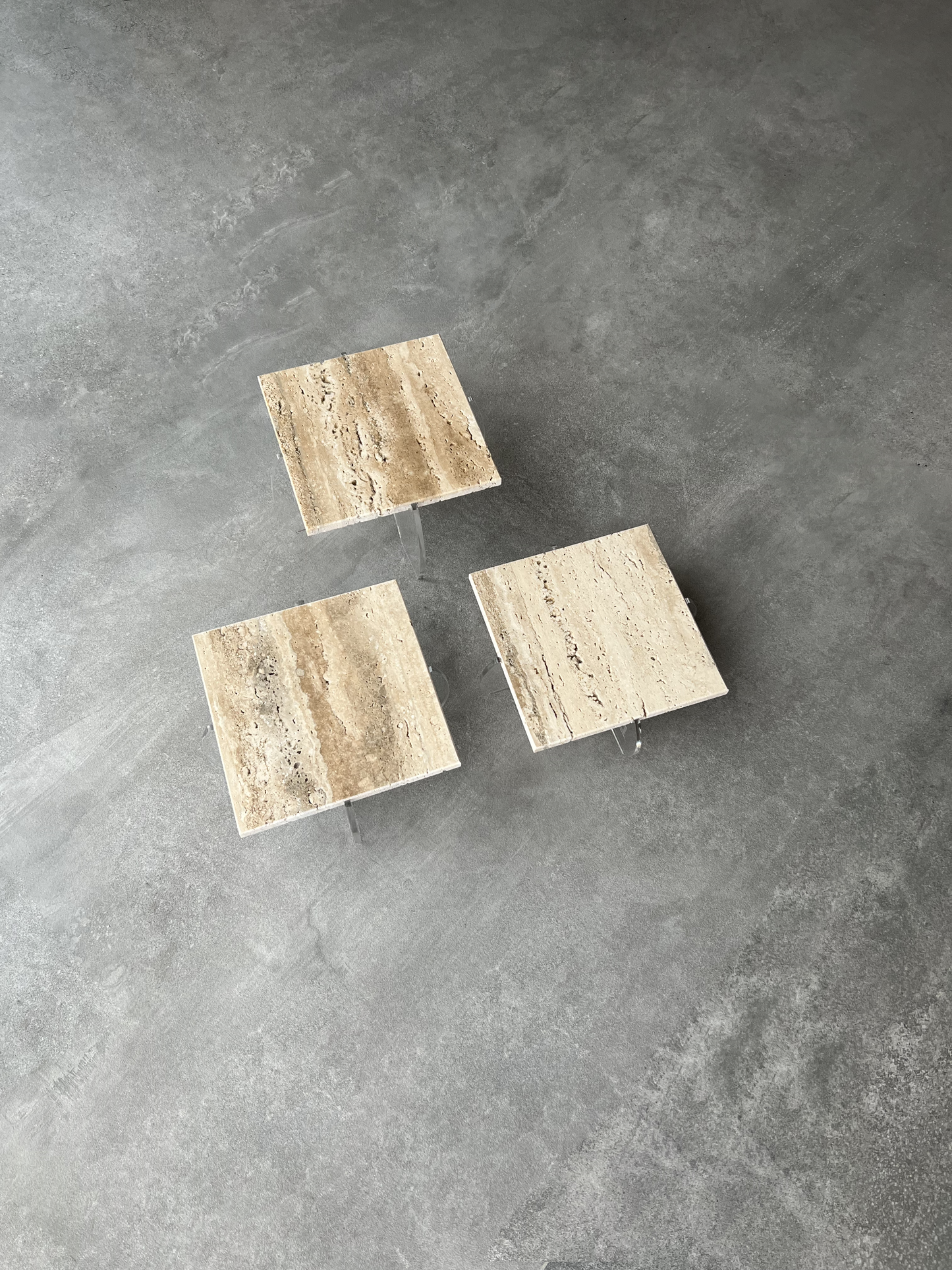 Square Travertine Stand